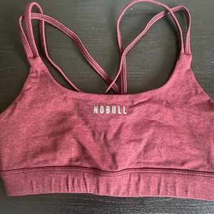 NOBULL Sports Bra Size Medium in Red